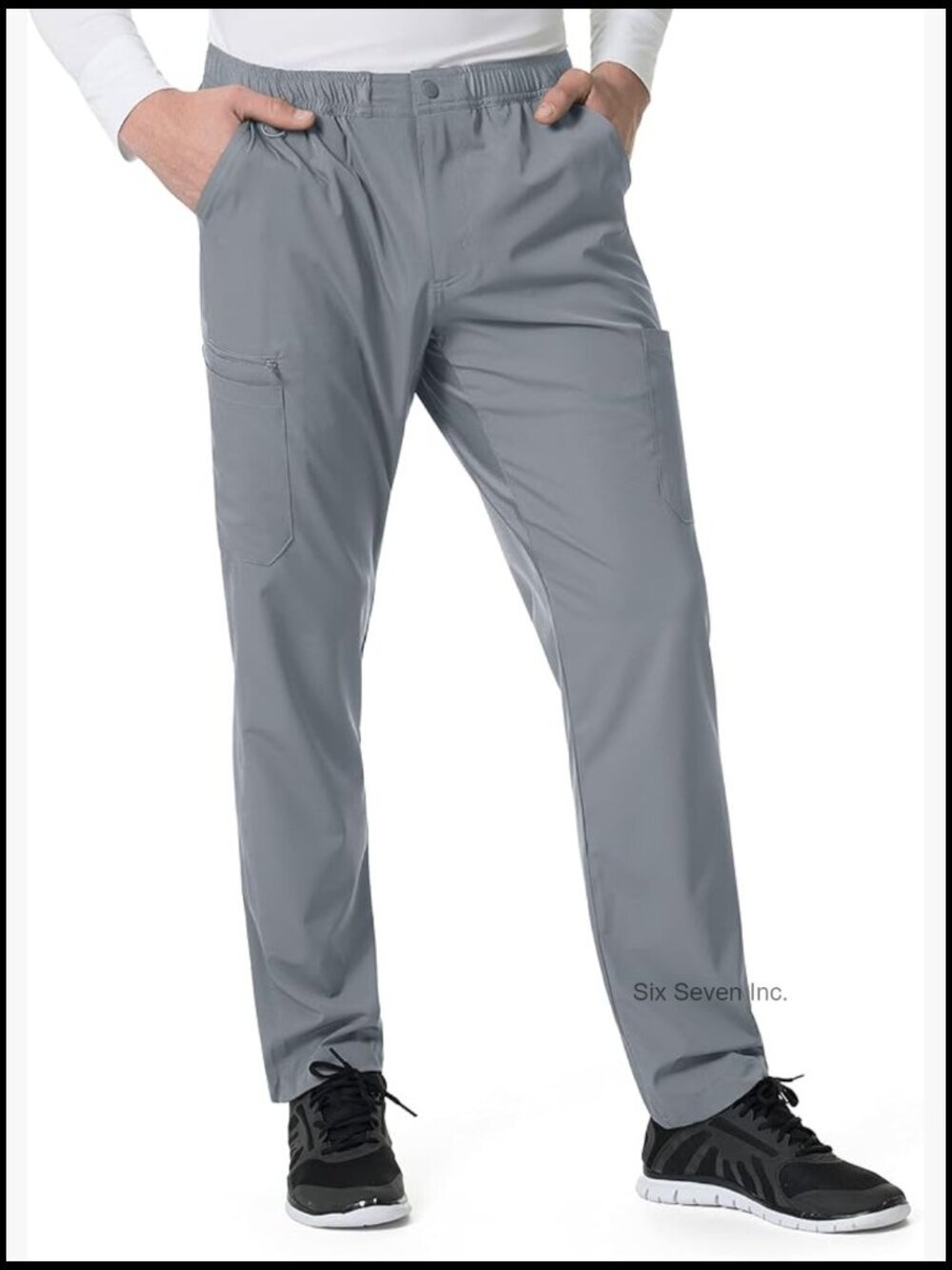Men's Scrubs Cargo Pants Force Modern Fit Twill Straight Leg